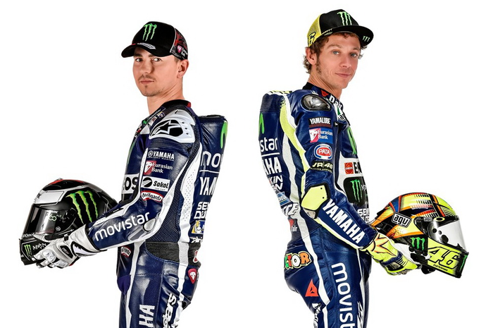 Jorge Lorenzo dan Valentino Rossi terakhir kali jadi rekan satu tim pada MotoGP 2016
