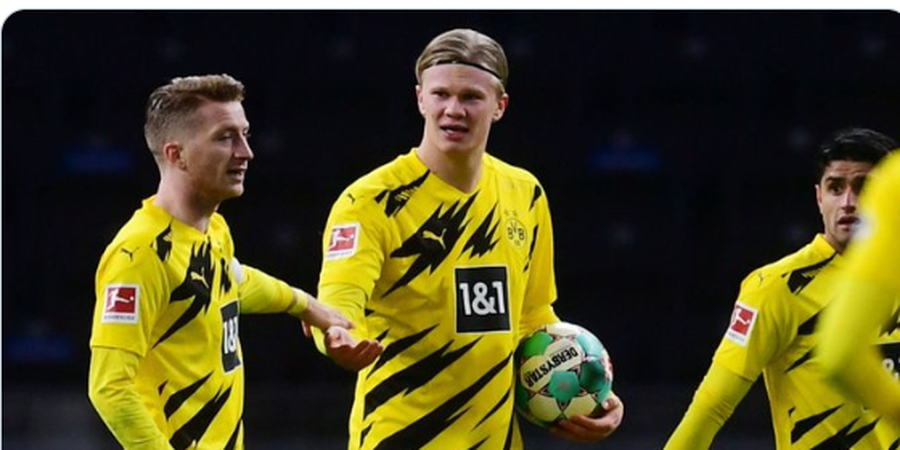 Hasil dan Klasemen Bundesliga - Erling Haaland Berantem setelah Cetak Gol, Dortmund Tak Jadi Kalah