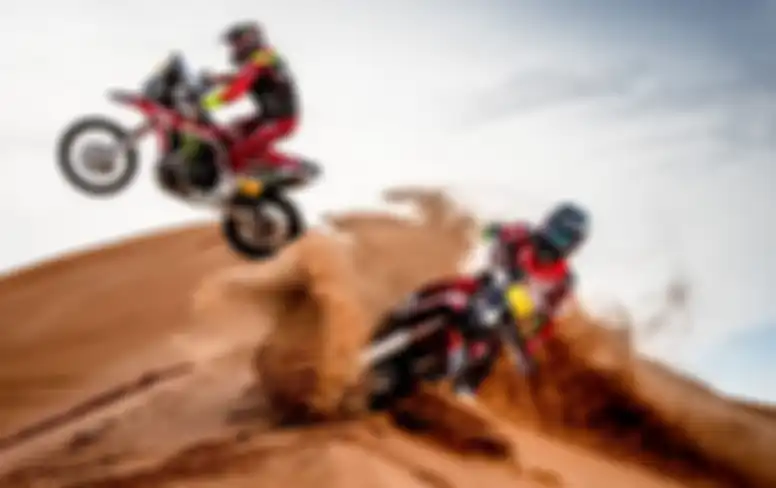 Tim Honda saat melakukan persiapan untuk Reli Dakar 2019