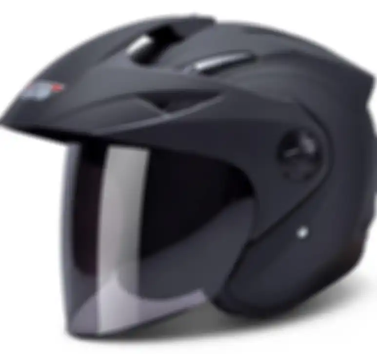 Helm half face dengan topi