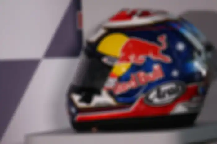Ilustrasi helm Arai MotoGP