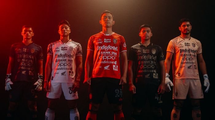 Jersey terbaru Bali United untuk menyambut Liga 1 2024/2025.