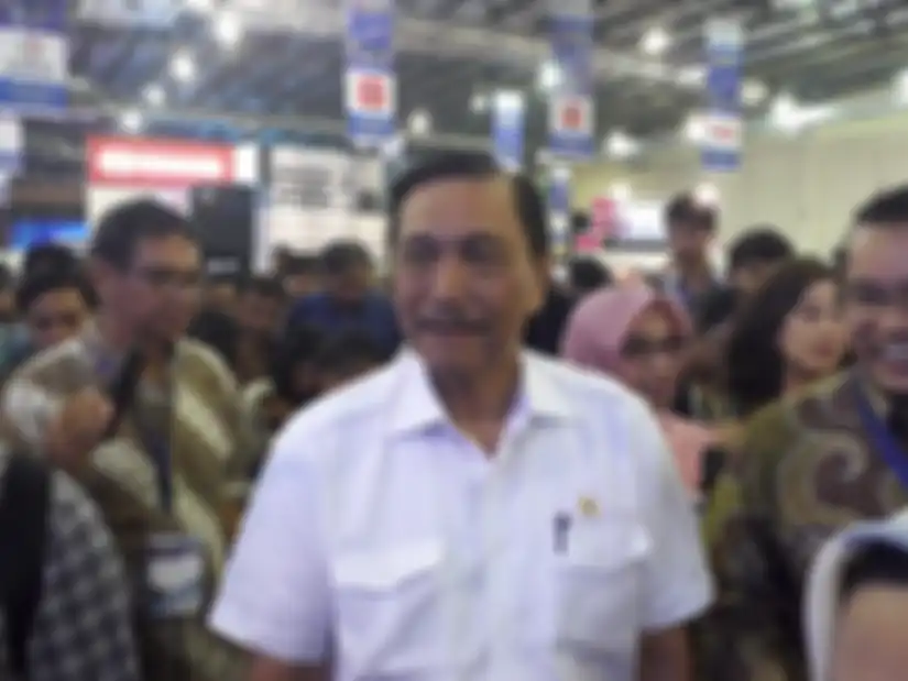 Luhut Binsar Panjaitan saat meresmikan IEMS 2019