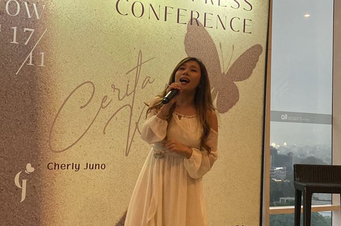 Cherly Juno saat ditemui di kawasan Sudirman, Jakarta Pusat, Sabtu (16/11/2024).