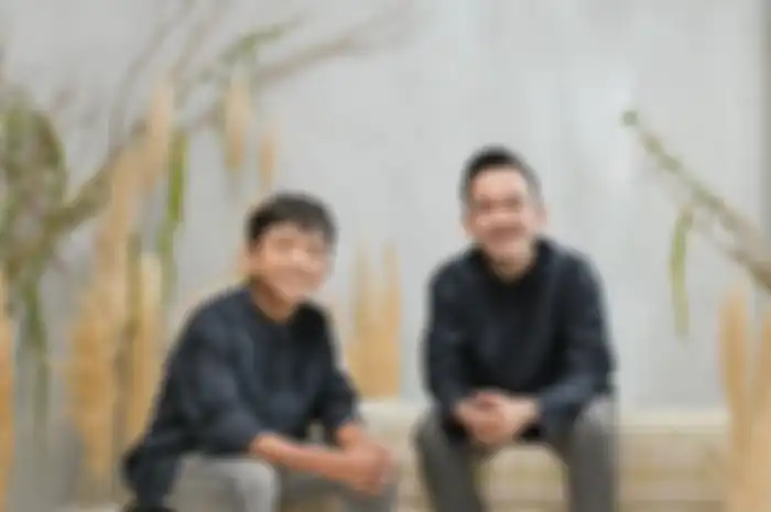 Ruben Onsu dan anak sulungnya Betrand Peto