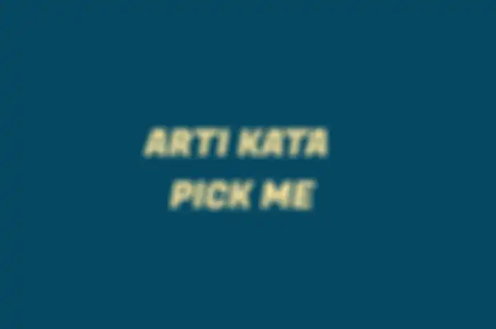 Arti kata pick me