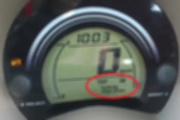 Trip F menandakan motor sudah menggunakan bensin cadangan