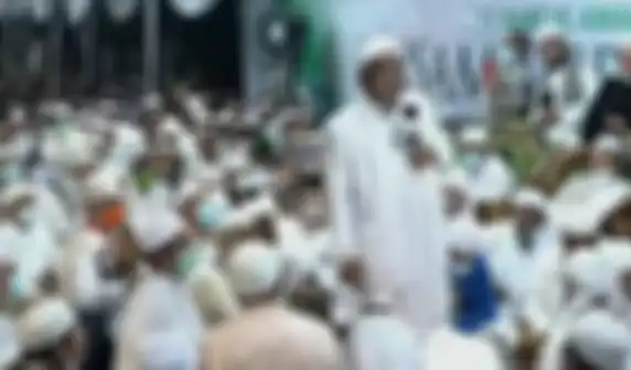 Acara Maulid Nabi yang diisi Habib Rizieq.