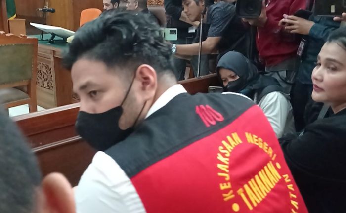 Ammar Zoni di ruang sidang 4 Pengadilan Negeri Jakarta Selatan, Kamis (31/8/2023).