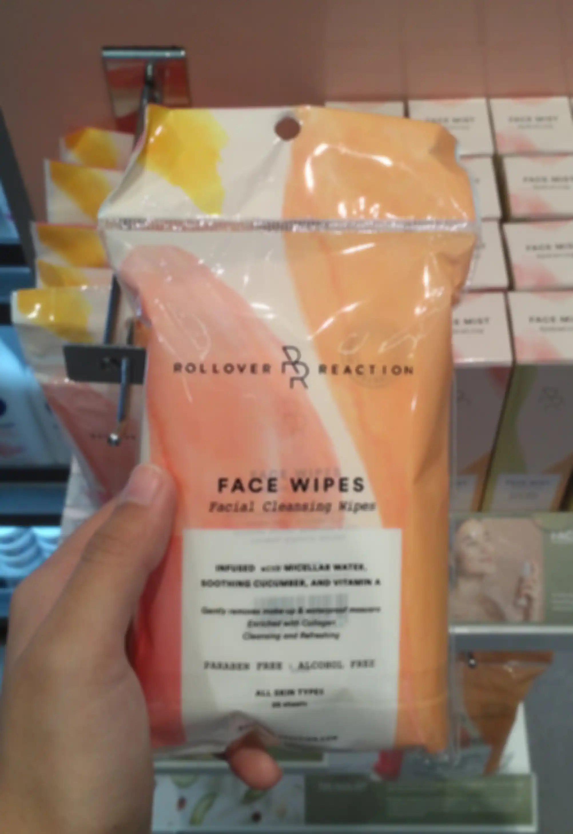 Face Swipes Rollover Reaction