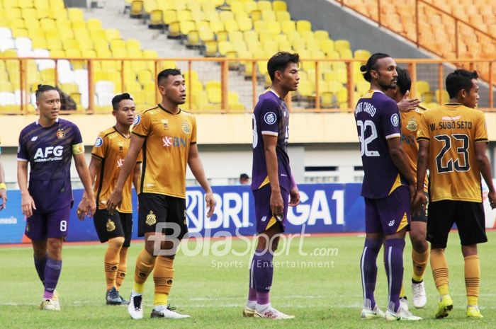 Laga pekan ke-19 Liga 1 antara Persik Kediri vs Bhayangkara FC di Stadion Wibawa Mukti, Kamis (19/1/2023).