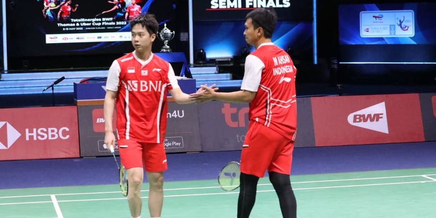 Hasil Final Piala Thomas 2022 - Ahsan/Kevin Gagal Bawa Indonesia Samakan Kedudukan dengan India