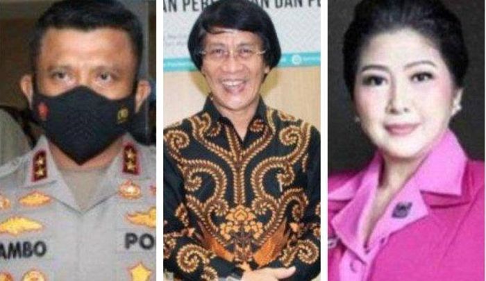 Kolase foto Ferdy Sambo, Kak Seto, dan Putri Candrawathi.