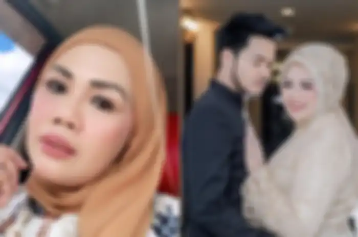 Kolase foto Elly Sugigi bersama sang suami, Aher.