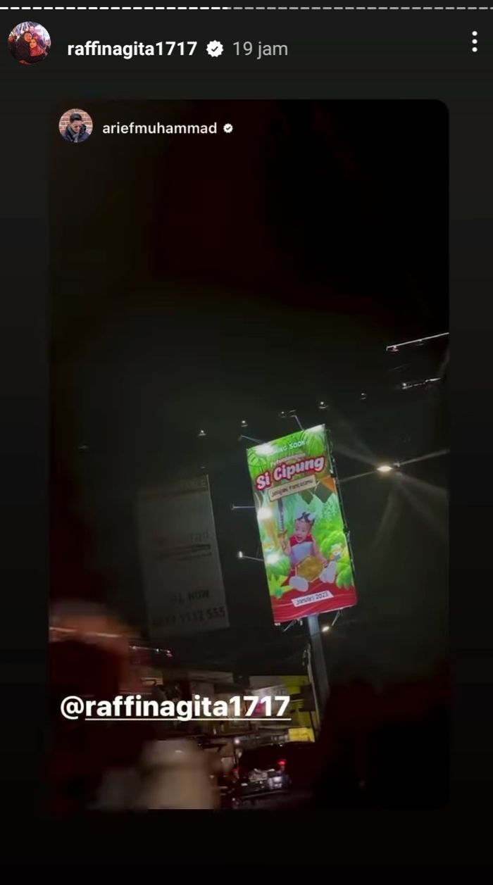 Arief Muhammad juga beri respons atas kemunculan foto Rayyanza di billboard.