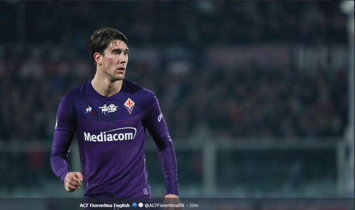 Dusan Vlahovic dinyatakan positif terinfeksi virus corona oleh Fiorentina, Jumat (13/3/2020) waktu setempat.