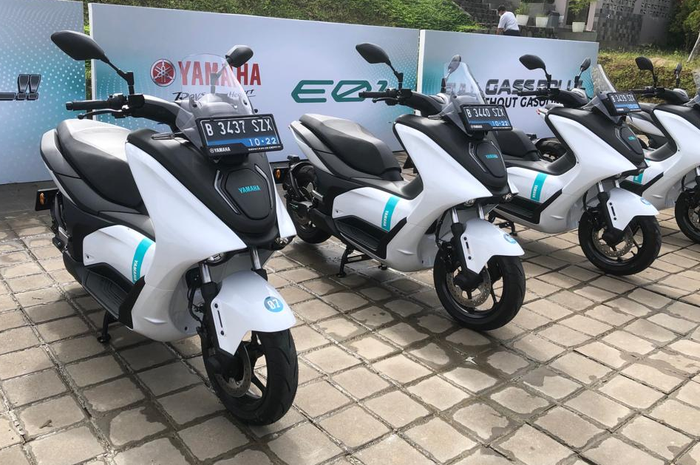 Ilustrasi. Motor listrik Yamaha E01 akan jadi marshal bike di event Superball Run 2022!