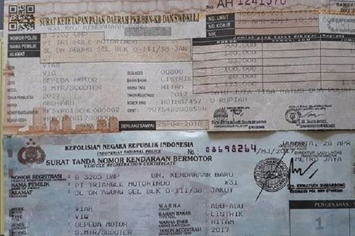 Rumus cara menghitung besaran denda pajak kendaraan bermotor, mulai dari telat sebulan sampai satu tahun.