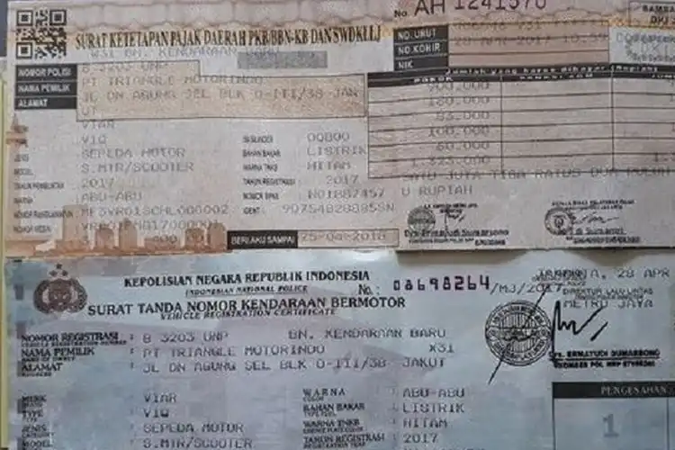 Rumus Cara Hitung Denda Pajak Motor, Mulai Dari Telat Sebulan Sampai Satu Tahun