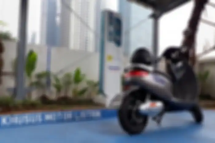 Ilustrasi parkir Motor Listrik