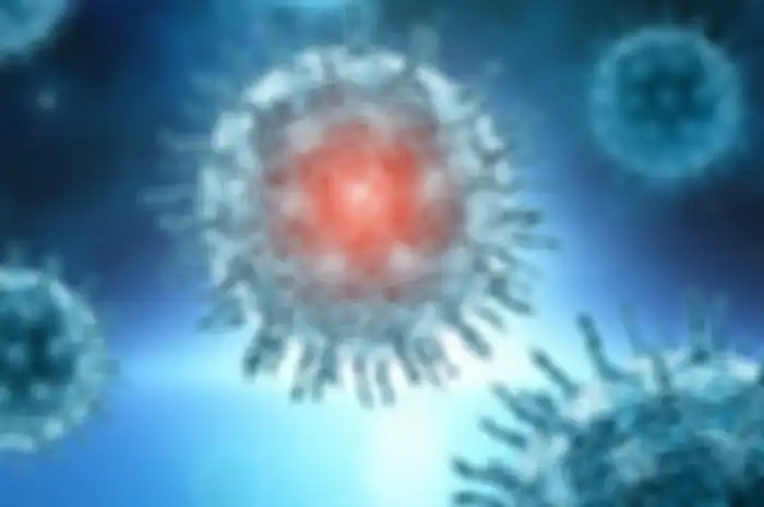 Ilustrasi virus corona.