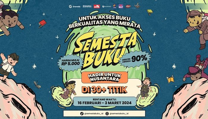 Semesta Buku akan berlangsung mulai 16 Februari hingga 3 Maret 2024