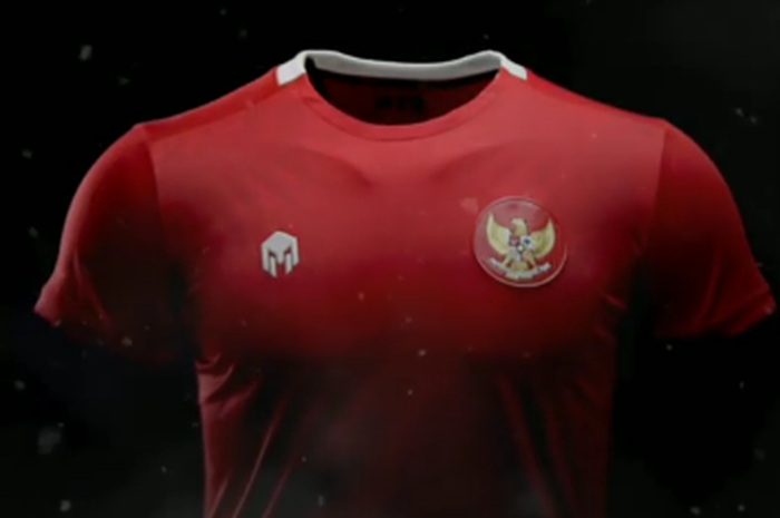 Jersey timnas Indonesia yang dirilis Mills Sport pada Jumat (17/4/2020). 