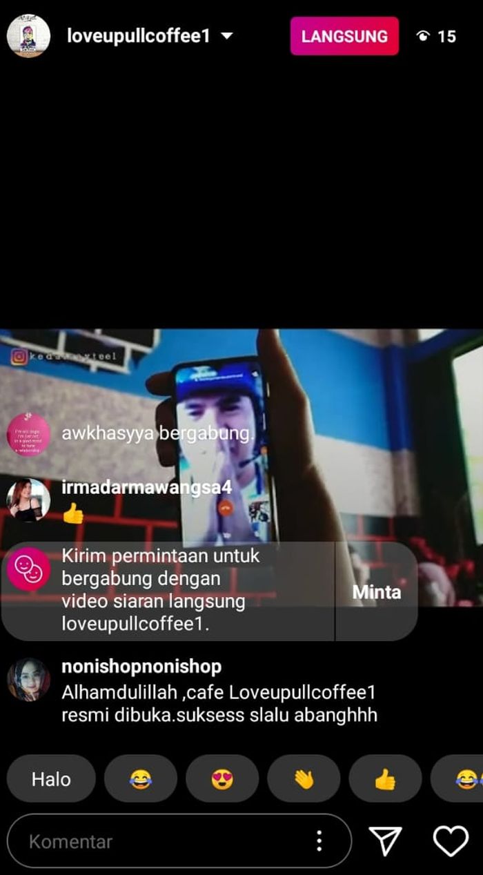Saipul Jamil dalam pertemuan virtual