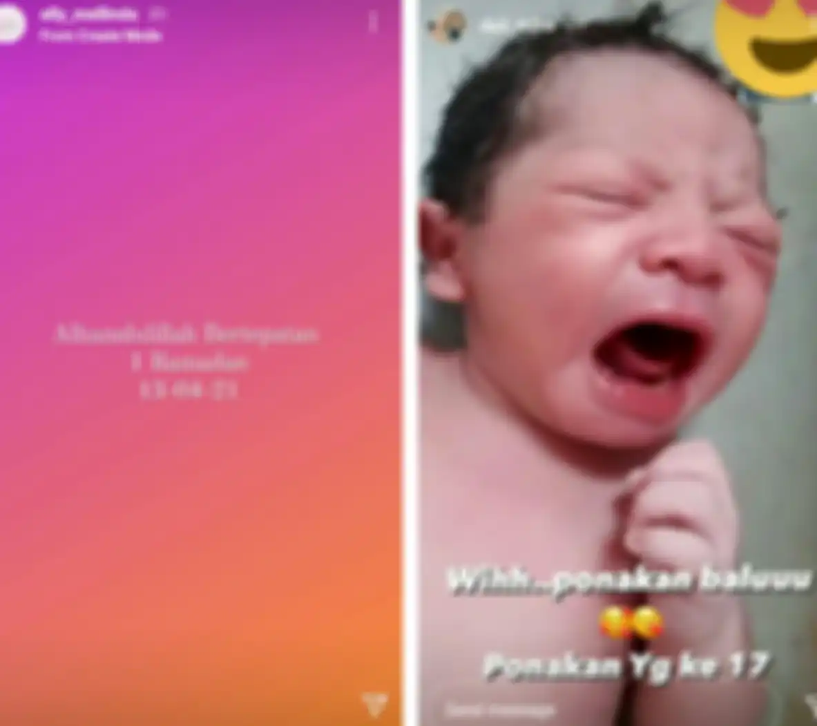 Nadya Mustika melahirkan