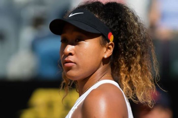 Petenis asal Jepang, Naomi Osaka saat berlaga pada babak ketiga Rome Masters 2019, Kamis (16/5/2019)