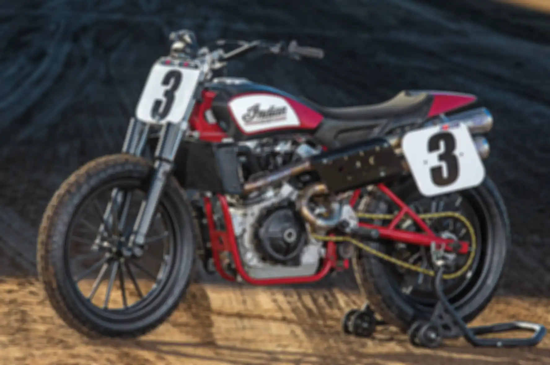 Tampilan motor yang digunakan di AMA Pro Flat Track Racing
