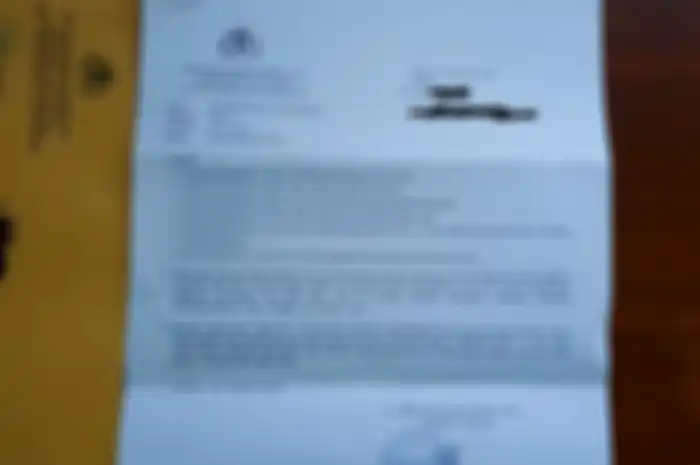 Ilustrasi surat tilang elektronik.