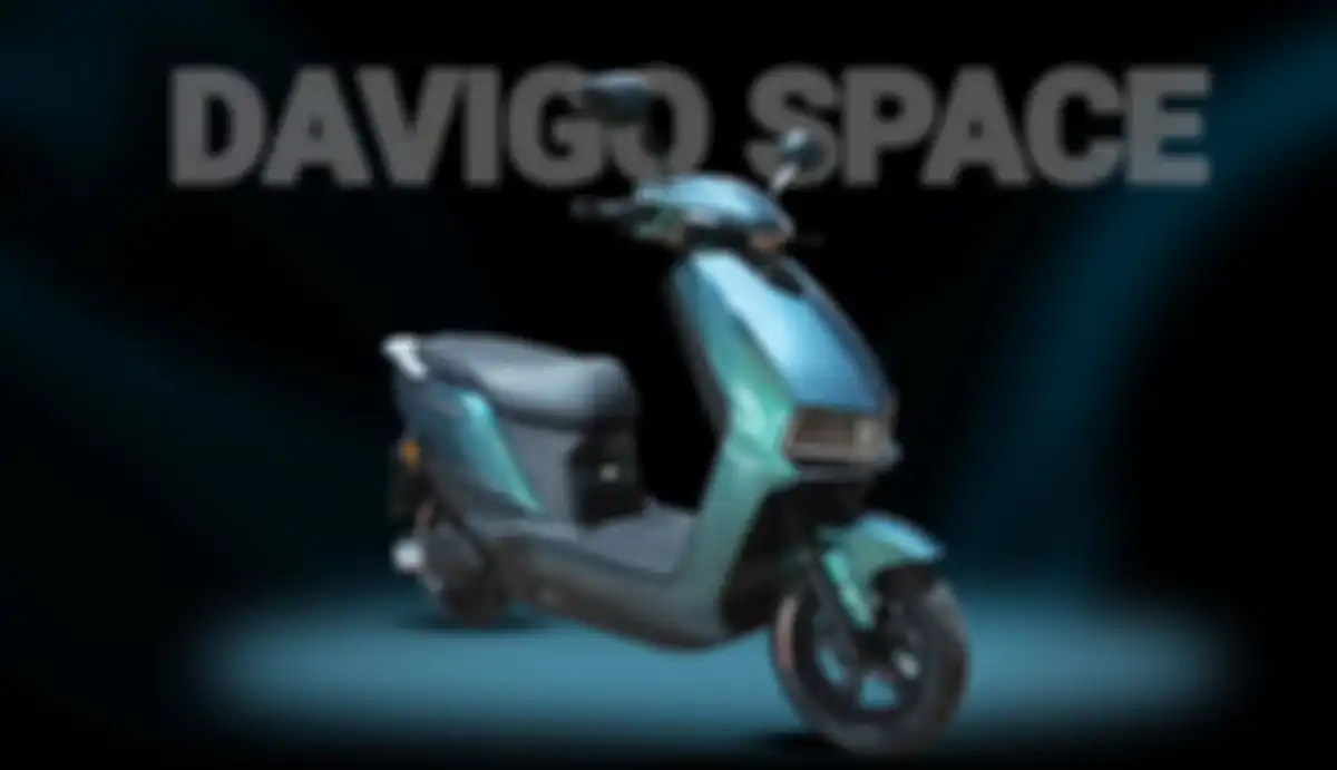 Tampilan motor listrik Davigo Space dengan jarak tempuh 150 km.