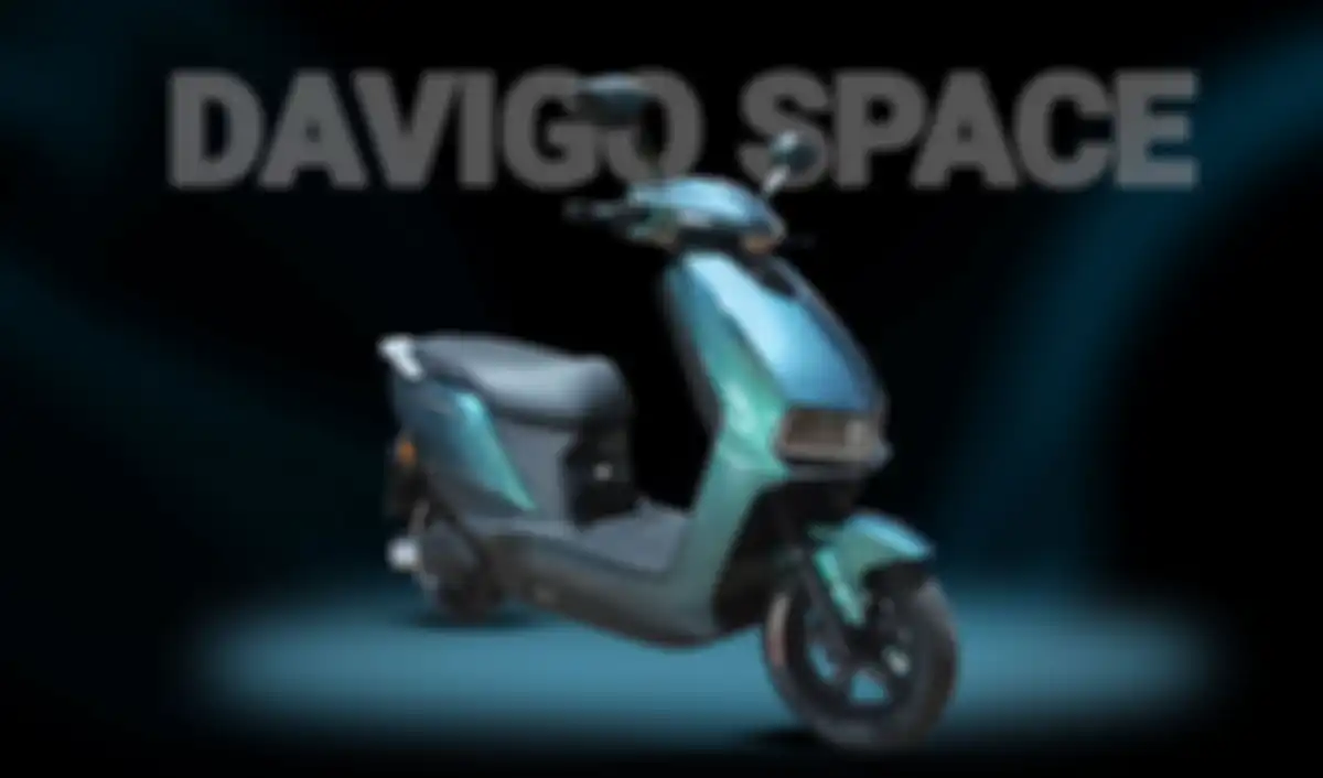 Tampilan motor listrik Davigo Space dengan jarak tempuh 150 km.