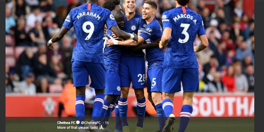 Hasil Liga Inggris - Chelsea Pesta Gol di Kandang Southampton