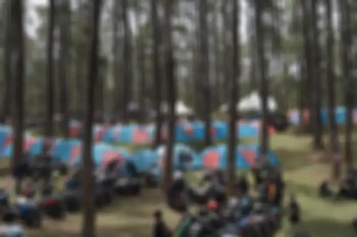 Peserta MAXI Yamaha Day 2019 Bandung mulai memadati lokasi acara di Orchid Forest, Lembang, Bandung.