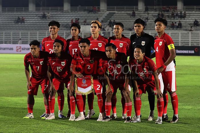 Skuad Timnas Indonesia U23 latihan di Thailand
