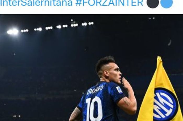 Gol ke-50 Lautaro Martinez bawa Inter Milan unggul 2-0 atas Salernitana dalam laga pekan ke-28 Liga Italia.