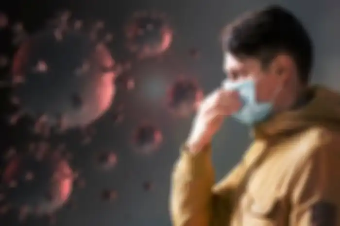 Ilustrasi virus corona.
