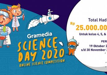 Gramedia Hadirkan Lomba Eksperimen Sains untuk Anak di Science Day 2022, Berikut Syarat dan Ketentuannya