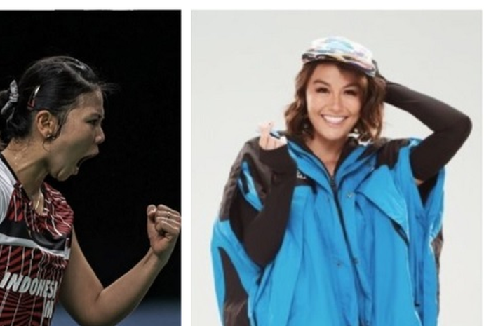 Agnez Mo beri dukungan untuk Greysia Polii