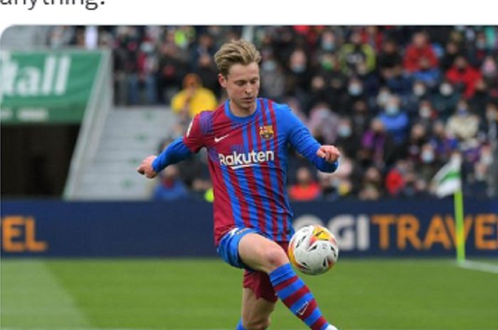 Gelandang Barcelona incaran Manchester United, Frenkie de Jong.