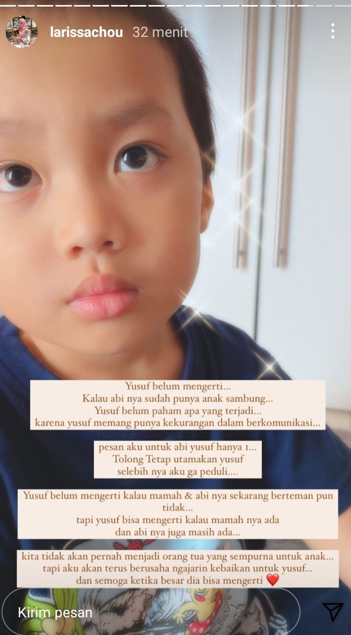 Postingan Larissa Chou