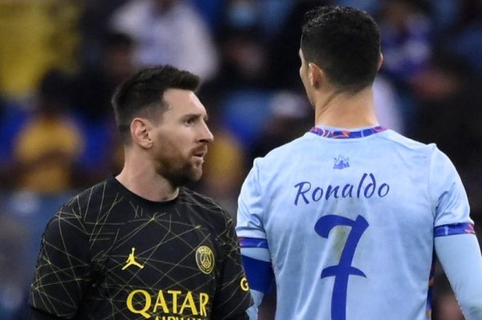 Pertemuan Lionel Messi dan Cristiano Ronaldo dalam laga di Arab Saudi.