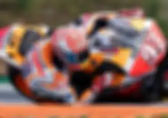 Gokil, Marc Marquez Pole Position Pakai Ban Slick di lintasan basah MotoGP Ceko, Valentino Rossi Tertatih di Posisi-7