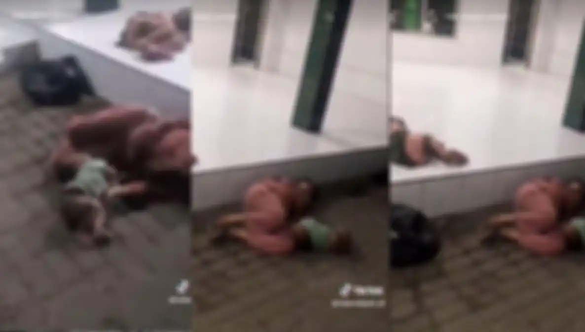 Viral video yang menampilkan seorang ibu dan dua anaknya yang tertidur pulas di pelataran masjid, tanpa alas dan selimut.