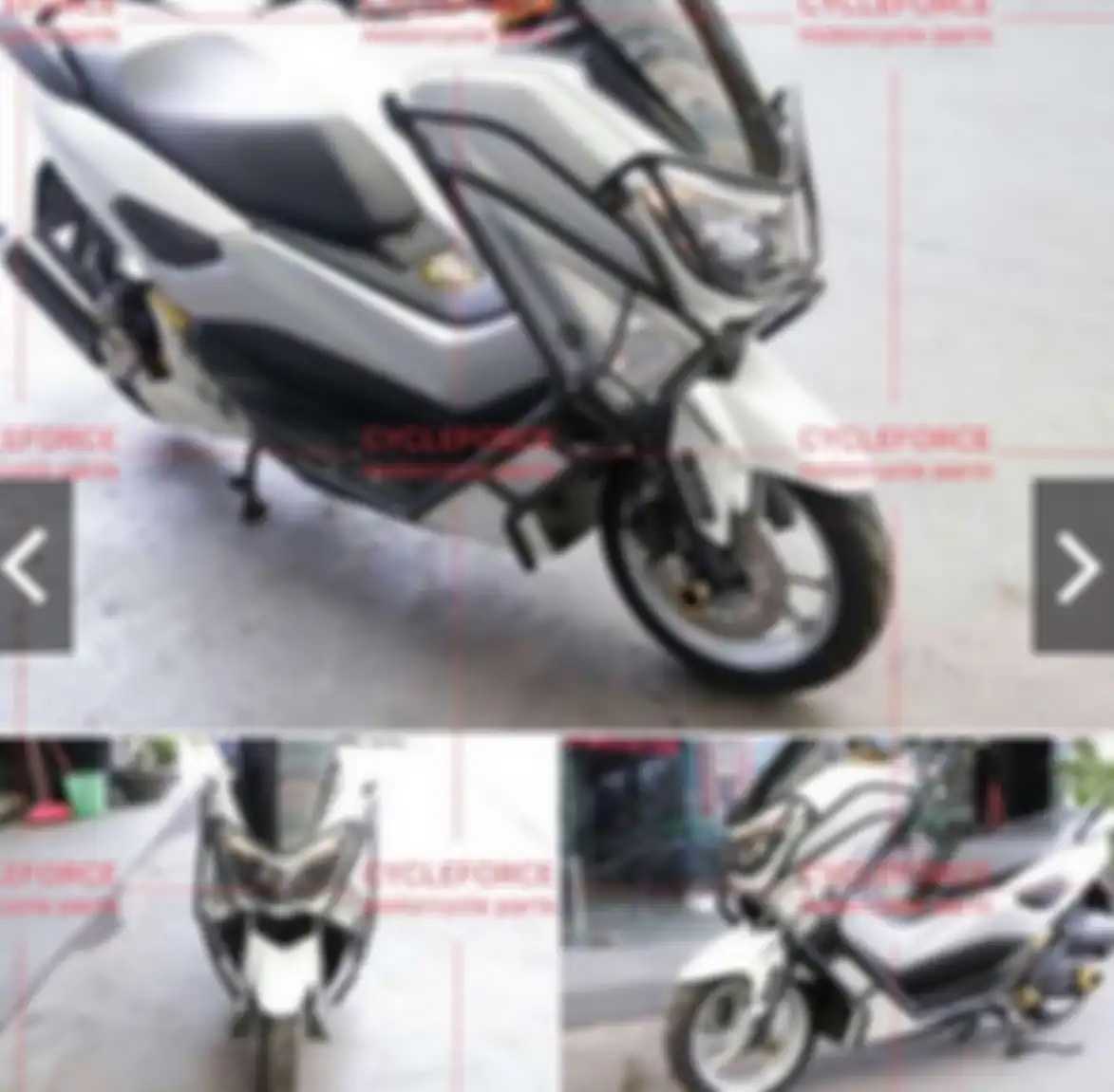 Tampak samping Yamaha NMAX pakai crash guar