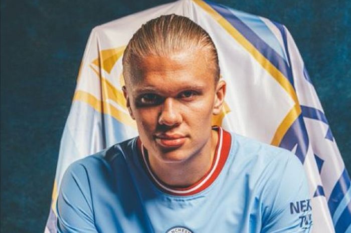 Erling Haaland memarken Manchester City sebagai klub barunya.