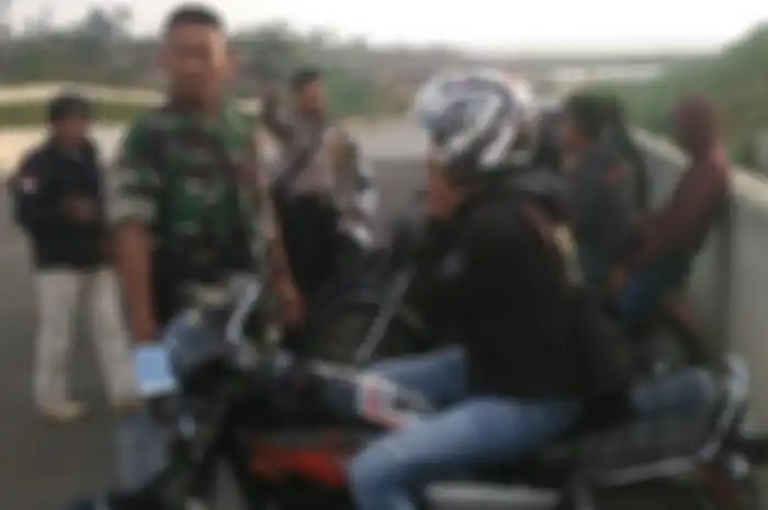 Pemuda yang balapan liar dibubarkan petugas keamanan