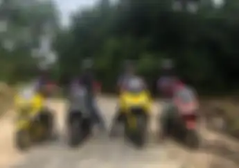 Dua Jempol, Bikers Maxi Yamaha Turing Sekalian Bagi-bagi Sembako dan Promosi Wisata